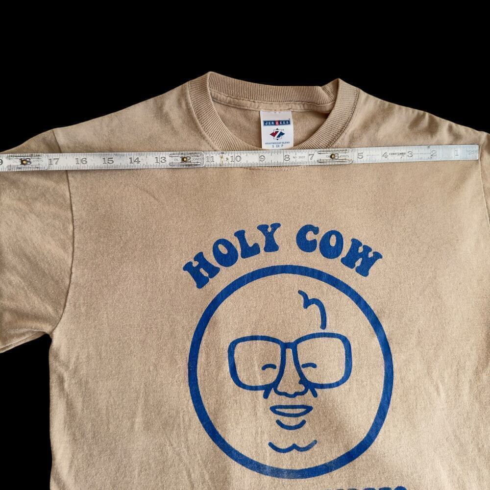 Vintage 80’s Harry Caray Chicago Cubs “Holy Cow” Shirt Original Badeball Small - Picture 5 of 15